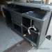 Grey & Black Rolling Mobile Portable Banquet Bar